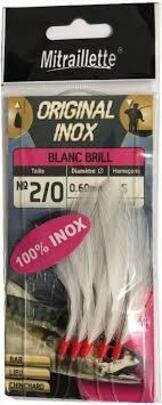 Plumas Inox Nº2/0 Blanco Brillo MITRAILLETTE