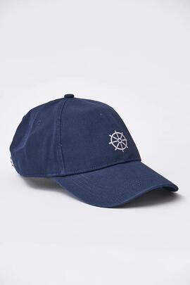 Gorra de algodón con Timón bordado