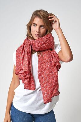Fular Rojo Conchas
