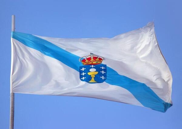 Bandera Galicia c/corona