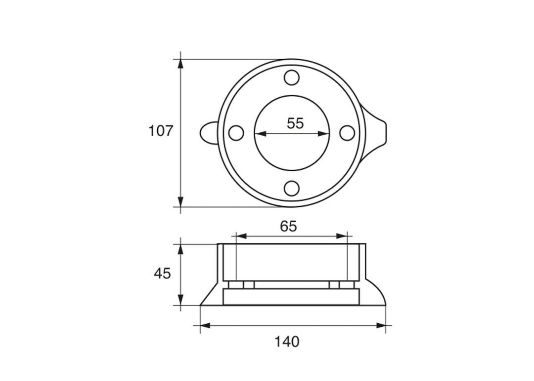 Ánodo para Volvo Penta Saildrive 110S