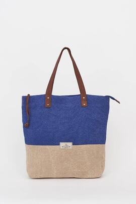 Bolso  Playa BICOLOR AZUL