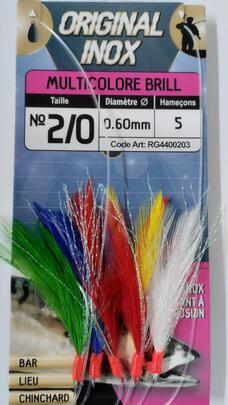 PLUMAS MULTICOLOR INOX Nº 2/0