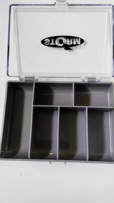 Caja 6 Departamentos.120x85x20mm