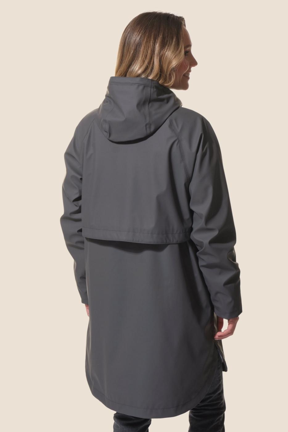 Impermeable C/ capucha  LIBONA (color Carbono)