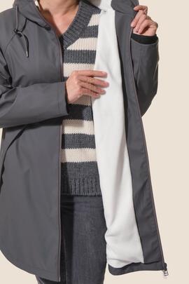 Impermeable C/ capucha  LIBONA (color Carbono)