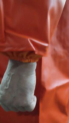 Impermeable PROFESIONAL MAR  3/4 Abierto con Botones goma