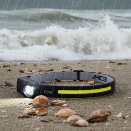 Linterna Cabeza LED COB 8W+3 W(RECARGABLE USB)