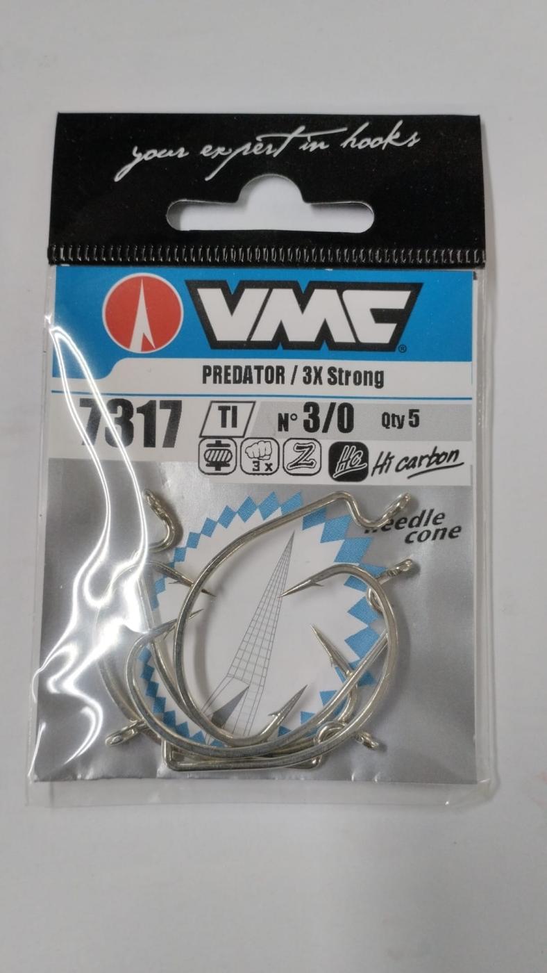 Anzuelos VMC 7317 TI Nº 3/0-x3 Strong-TEXAS