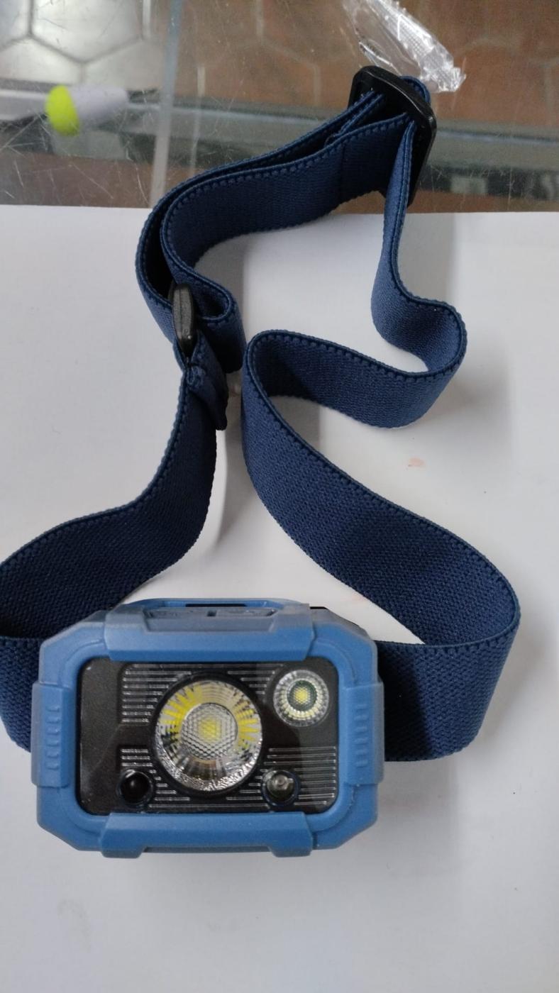 Linterna frontal LED C/Sensor