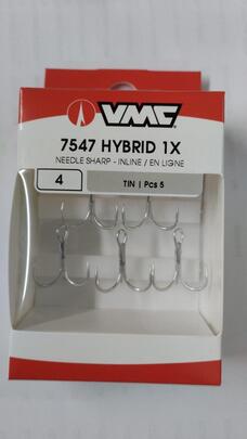 Anzuelo VMC 7547 Hybrid 1X Strong tin 5ud