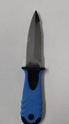 CUCHILLO DIVING C/FUN AZUL 21-H10cm