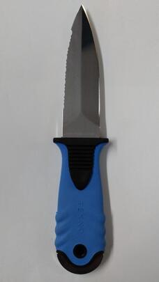 CUCHILLO DIVING C/FUN AZUL 21-H10cm