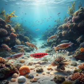 Señuelo Calamar BEGIX SS-RED DOTS NATURAL.