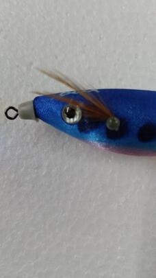 Señuelo Calamar BEGIX SS-BLUE/PINK DOTS NAT.-SARDINA-