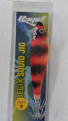 Señuelo Calamar BEGIX S ORANGE BLACK NAT.-TIGRE-