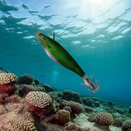 Señuelo Calamar BEGIX S GREEN PINK NATURAL