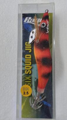 Señuelo Calamar BEGIX GAMBA 2.5 ORANGE BLACK