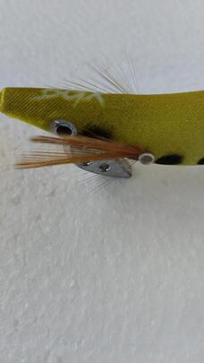 Señuelo Calamar BEGIX GAMBA 2.5 YELLOW DOTSNATURAL