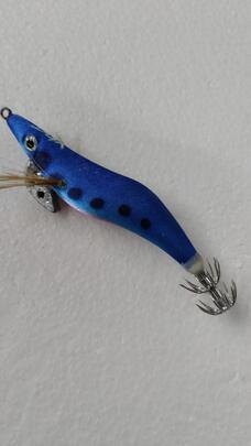 Señuelo Calamar BEGIX GAMBA 2.5 BLUE PINK DOTS NAT
