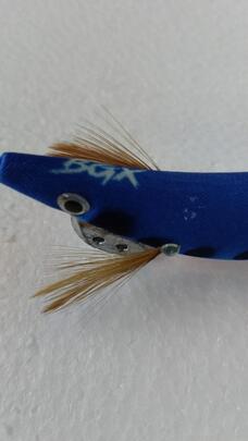 Señuelo Calamar BEGIX GAMBA 2.5 BLUE PINK DOTS NAT