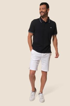 Polo piqué de manga corta Marino