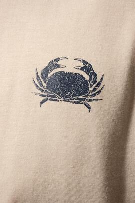 Camiseta cuello redondo CREW-BEIGE