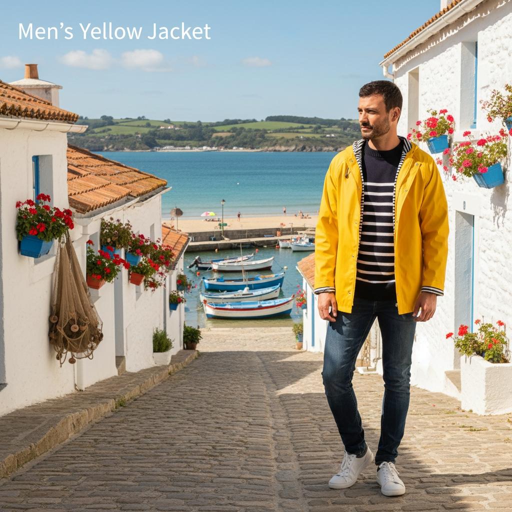 Chaqueta Náutica Impermeable AMARILLA-UNISEX