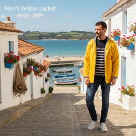 Chaqueta Náutica Impermeable AMARILLA-UNISEX