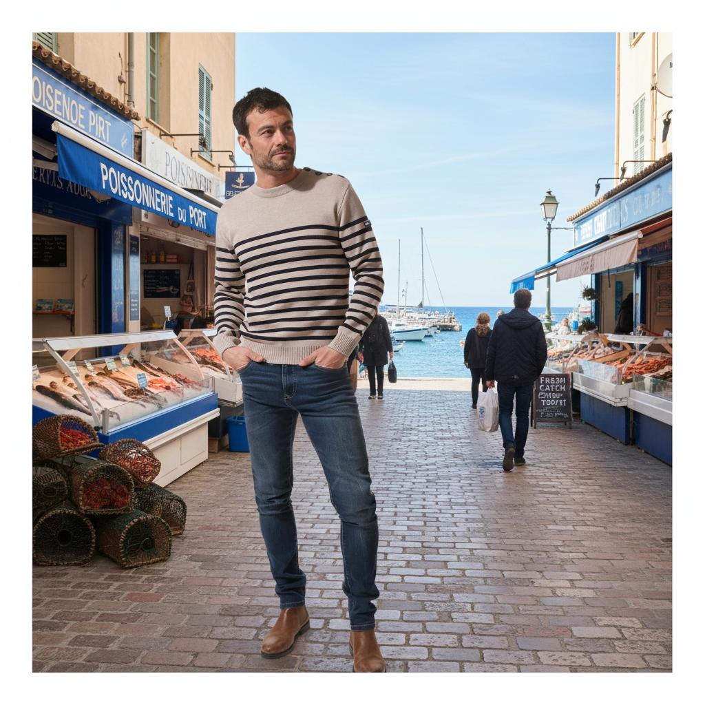 Jersey Marinero WILLIAM-Mastic-Marine