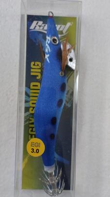 Señuelo Calamar BEGIX GAMBA 3.0 BLUE PINK DOTS NAT